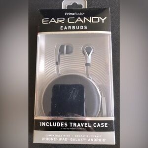 Ear Candy Earbuds with Travel Case New in Box